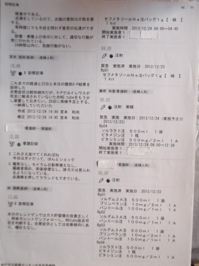 カルテ 宮本医師の手術の説明